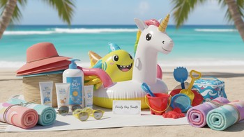 Aile havuzu ve etrafında çocuklu bir grup