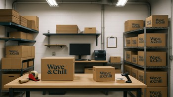 Depoda havuz ürünlerini özenle paketleyen ekip